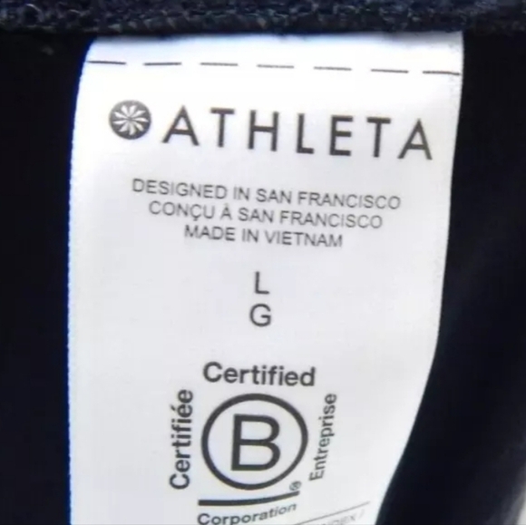 Athleta Release Pants Split Front Jersey Crop - Picture 3 of 4
